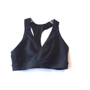 Lululemon Black Plunge Neckline Bra Size 6